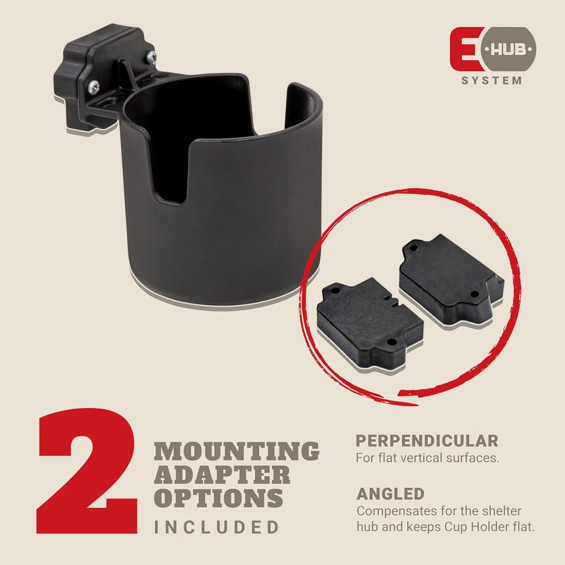 Eskimo ® E-Hub™ Cup Holder, Shelters, Black, Locking Connection, E-Hub System 44631 - Image 5